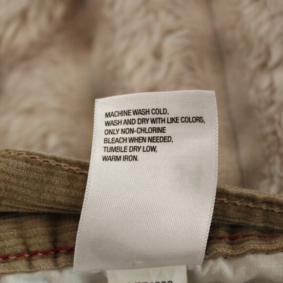 Old Navy Khaki Colored Corduroy Men's Pants Loose Fit Sz 33x34 - Picture 8 of 8